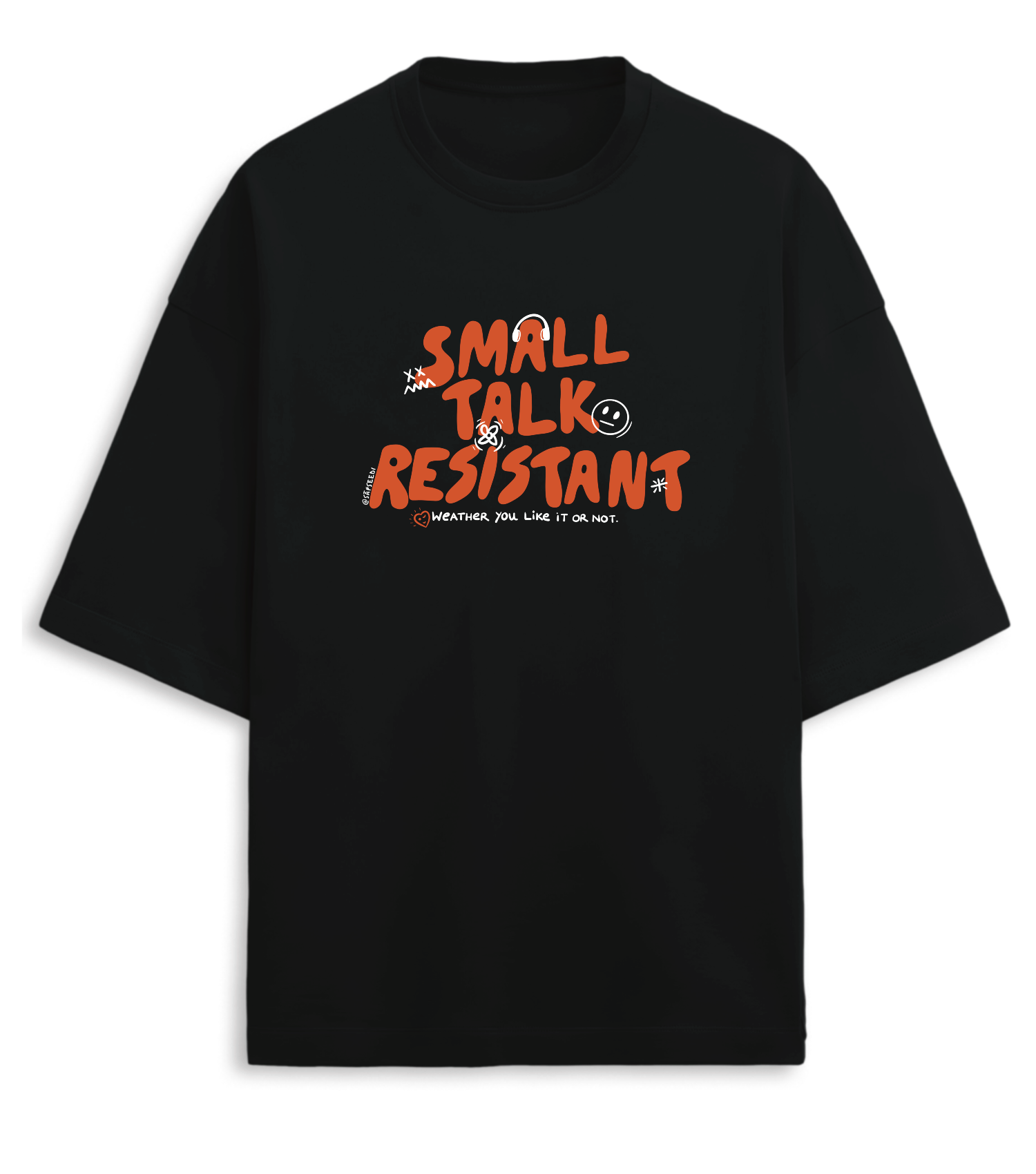 Small Talk T-shirt - Premium Oversized