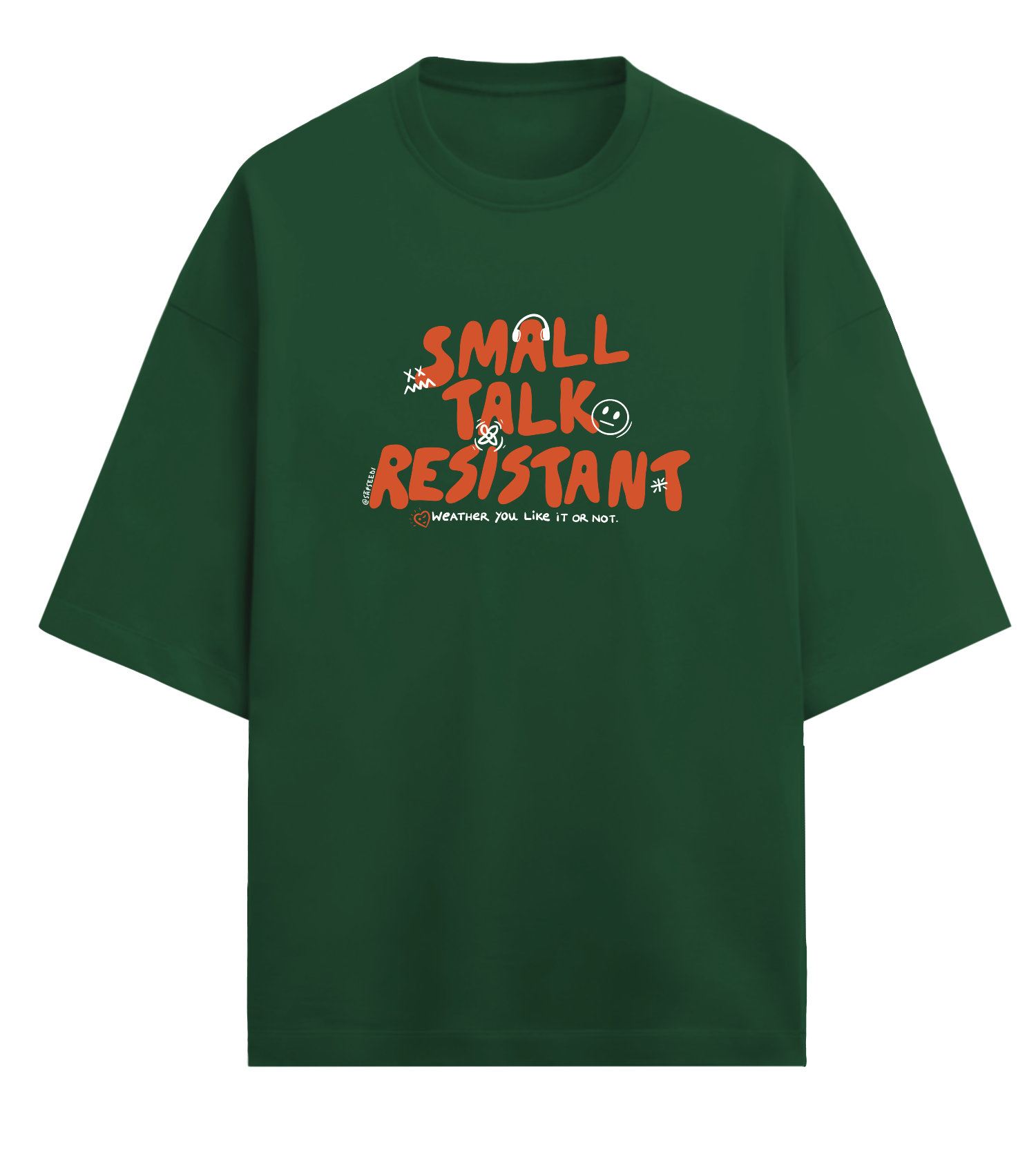 Small Talk T-shirt - Premium Oversized