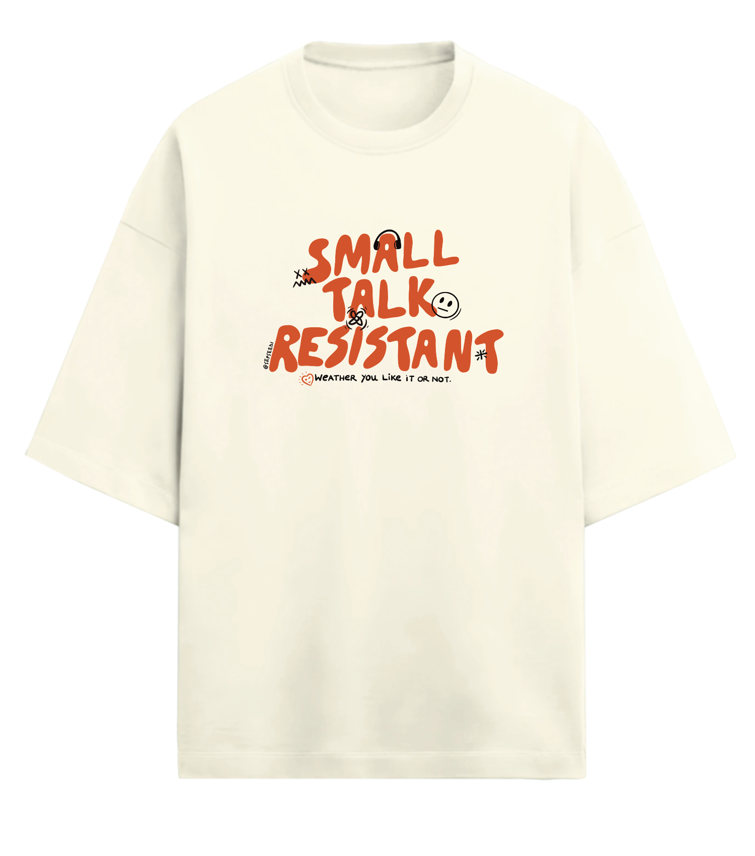 Small Talk T-shirt - Premium Oversized