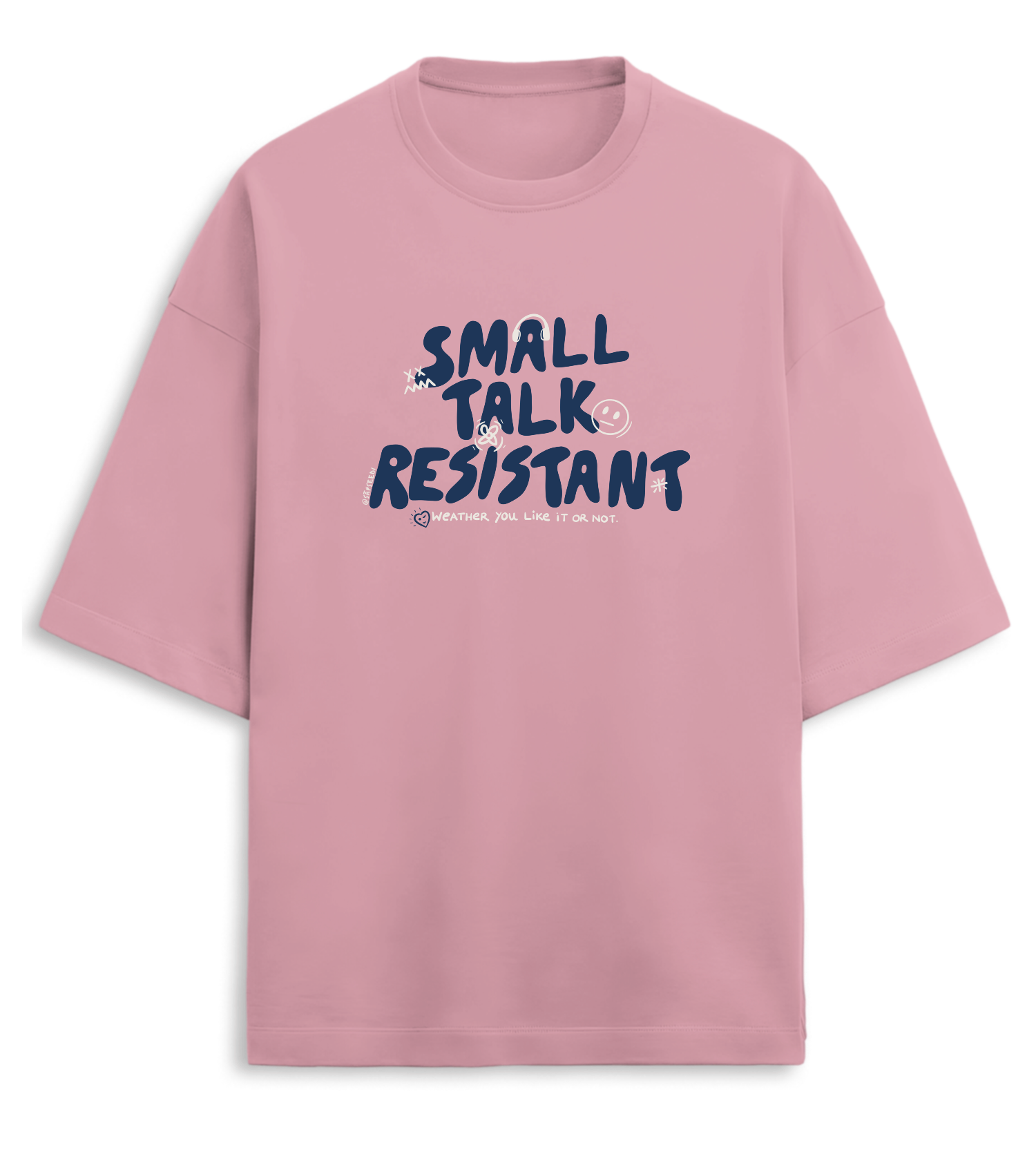 Small Talk T-shirt - Premium Oversized