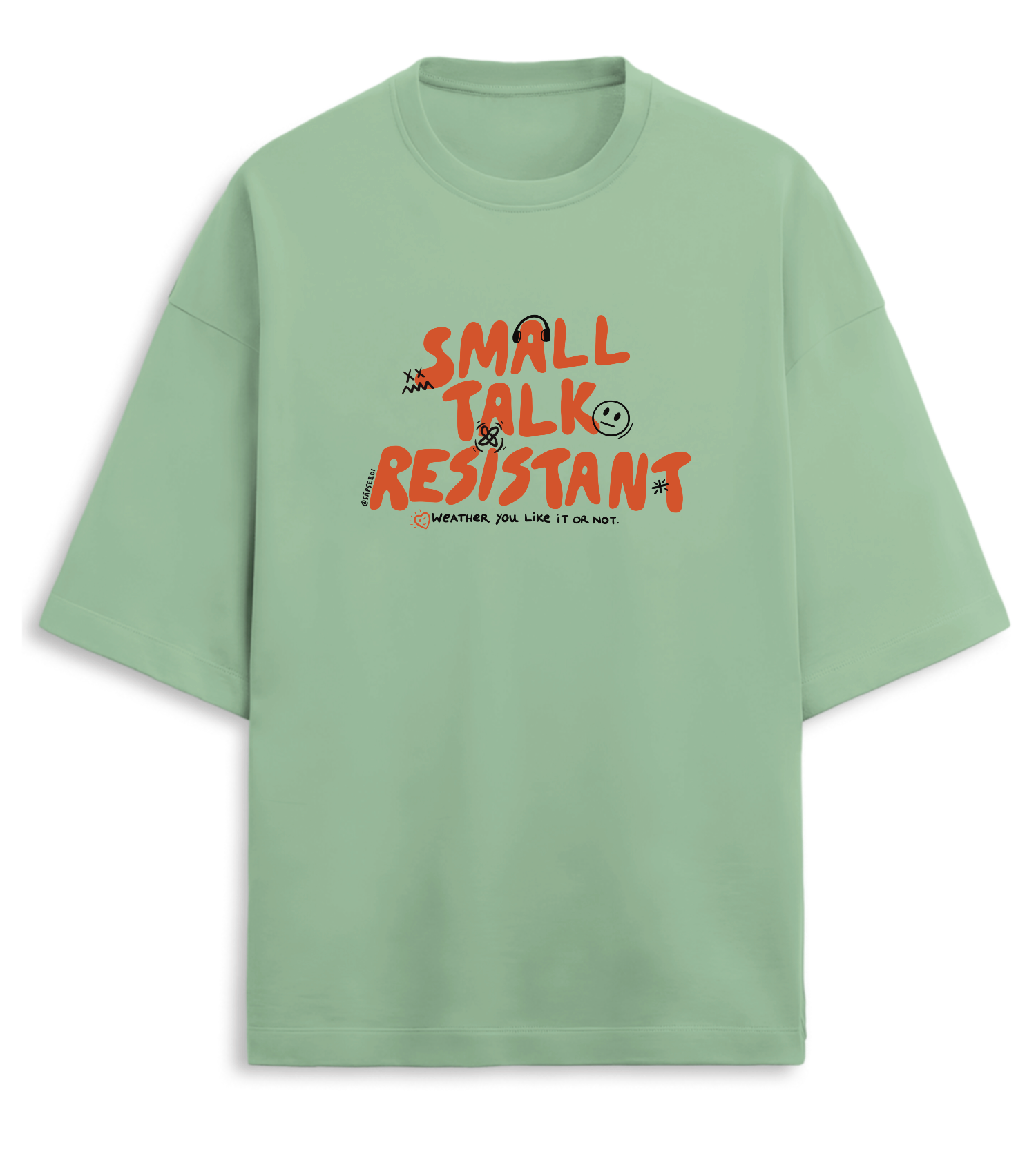 Small Talk T-shirt - Premium Oversized