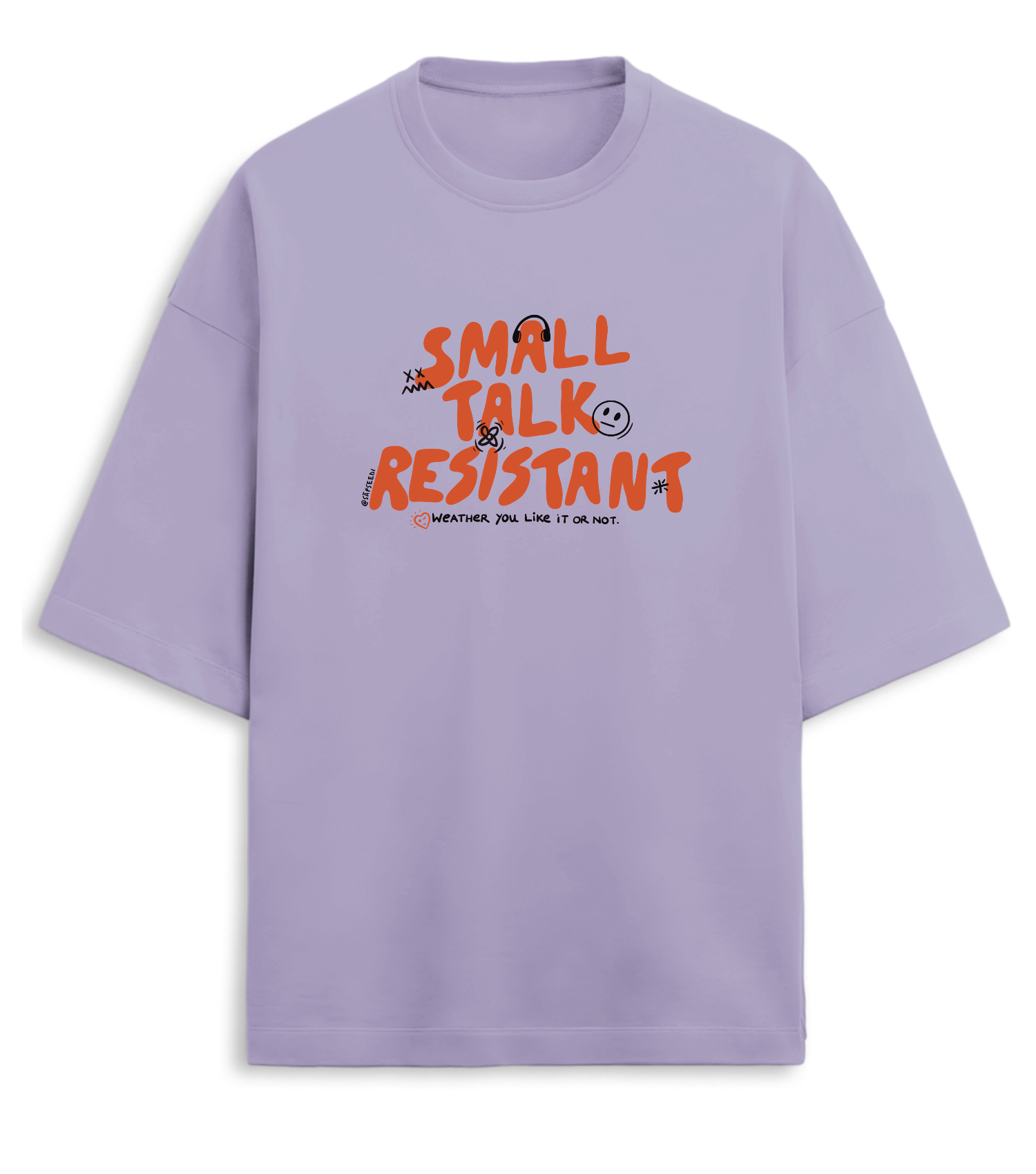 Small Talk T-shirt - Premium Oversized