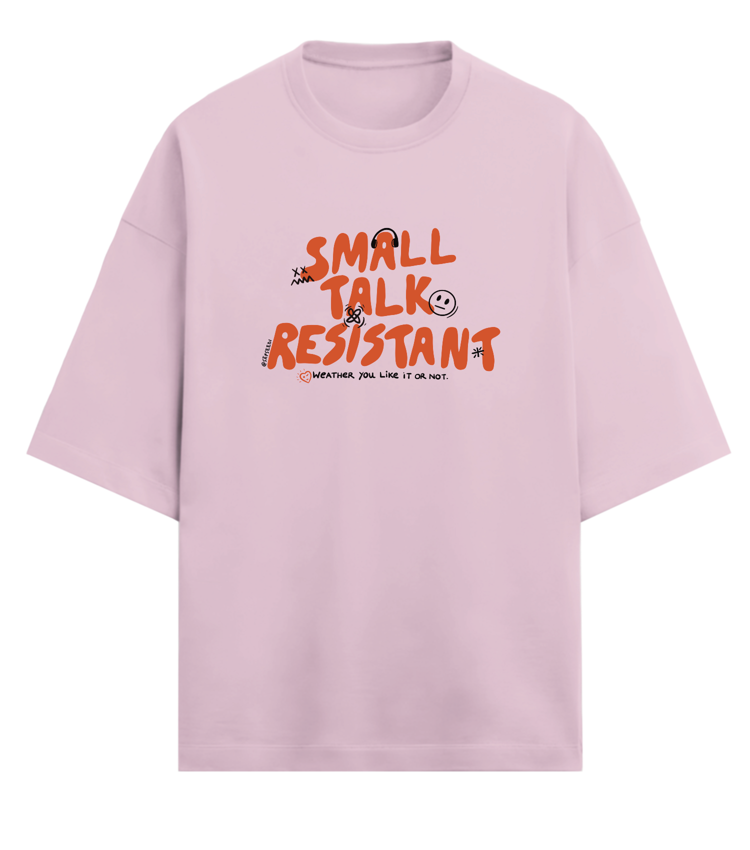 Small Talk T-shirt - Premium Oversized