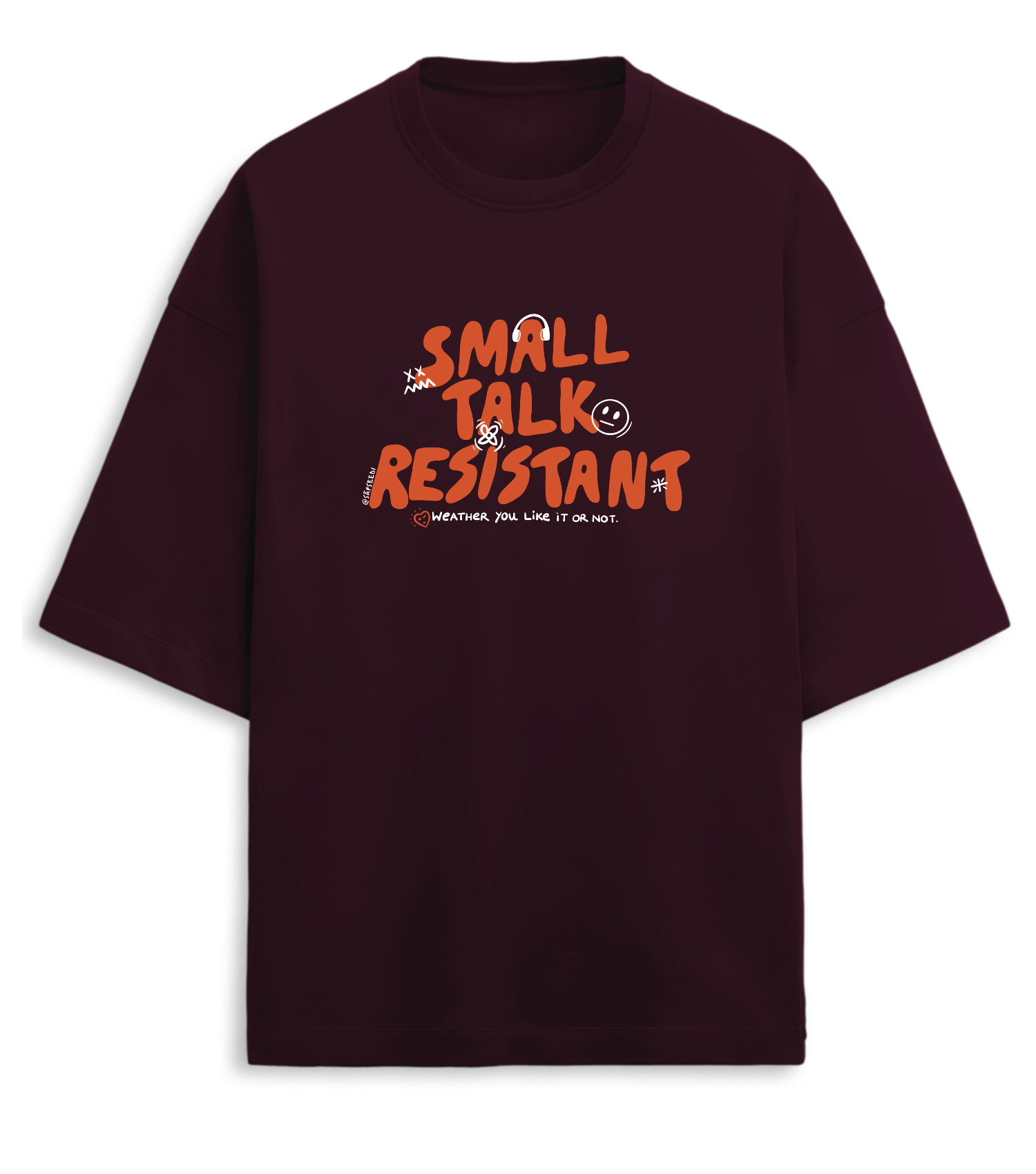 Small Talk T-shirt - Premium Oversized