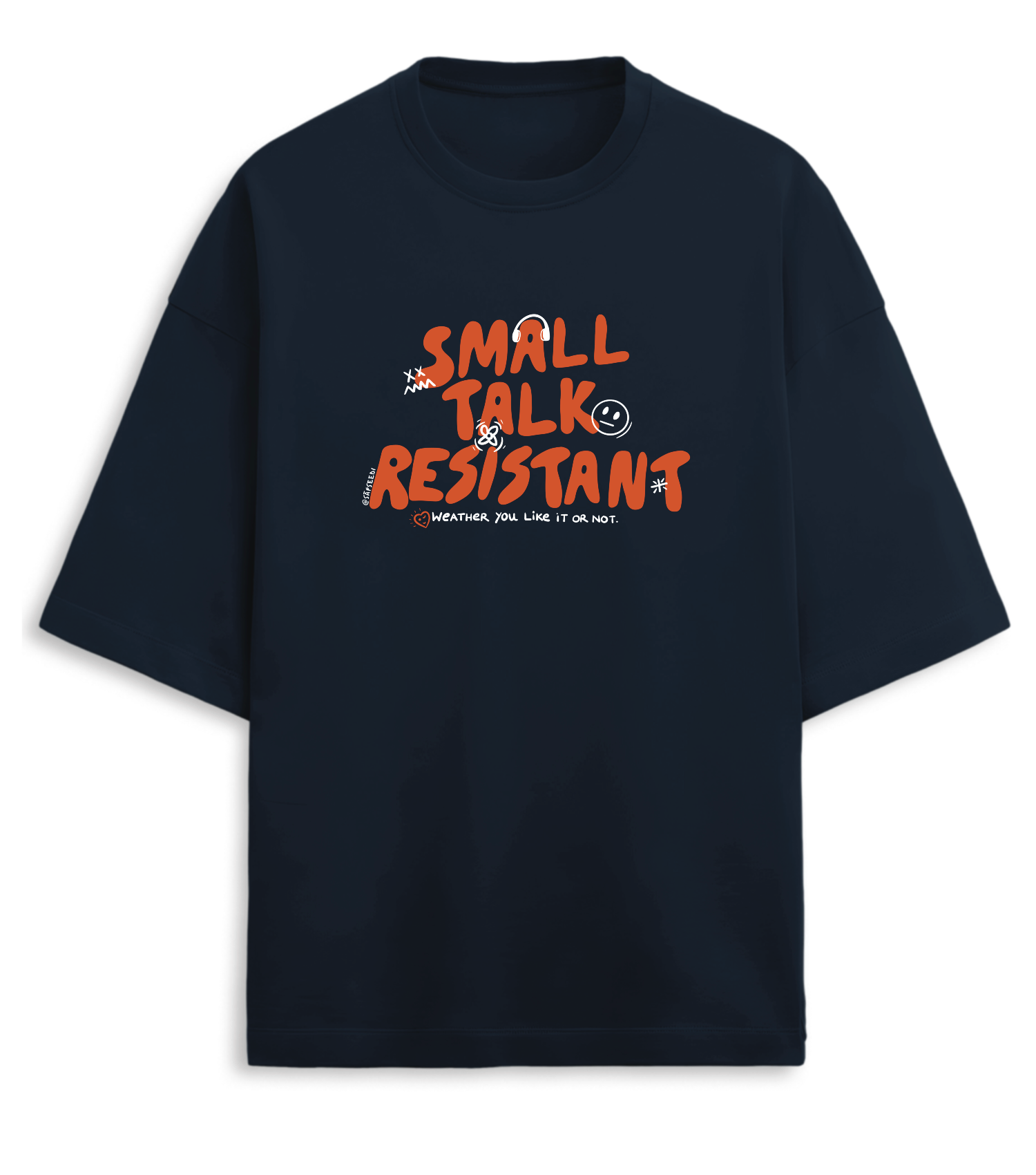 Small Talk T-shirt - Premium Oversized