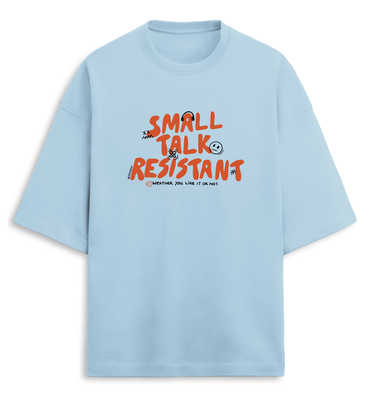 Small Talk T-shirt - Premium Oversized