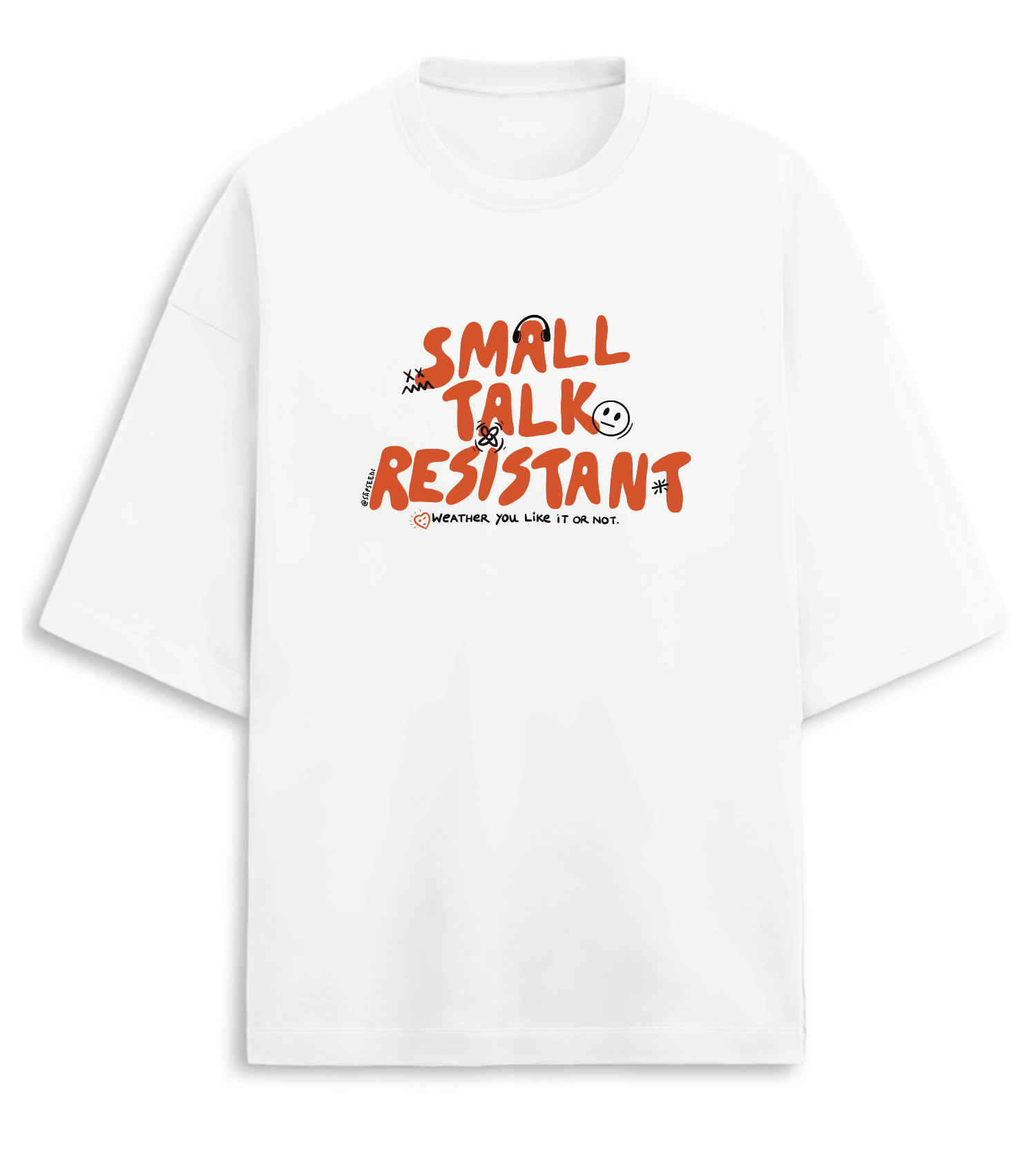 Small Talk T-shirt - Premium Oversized